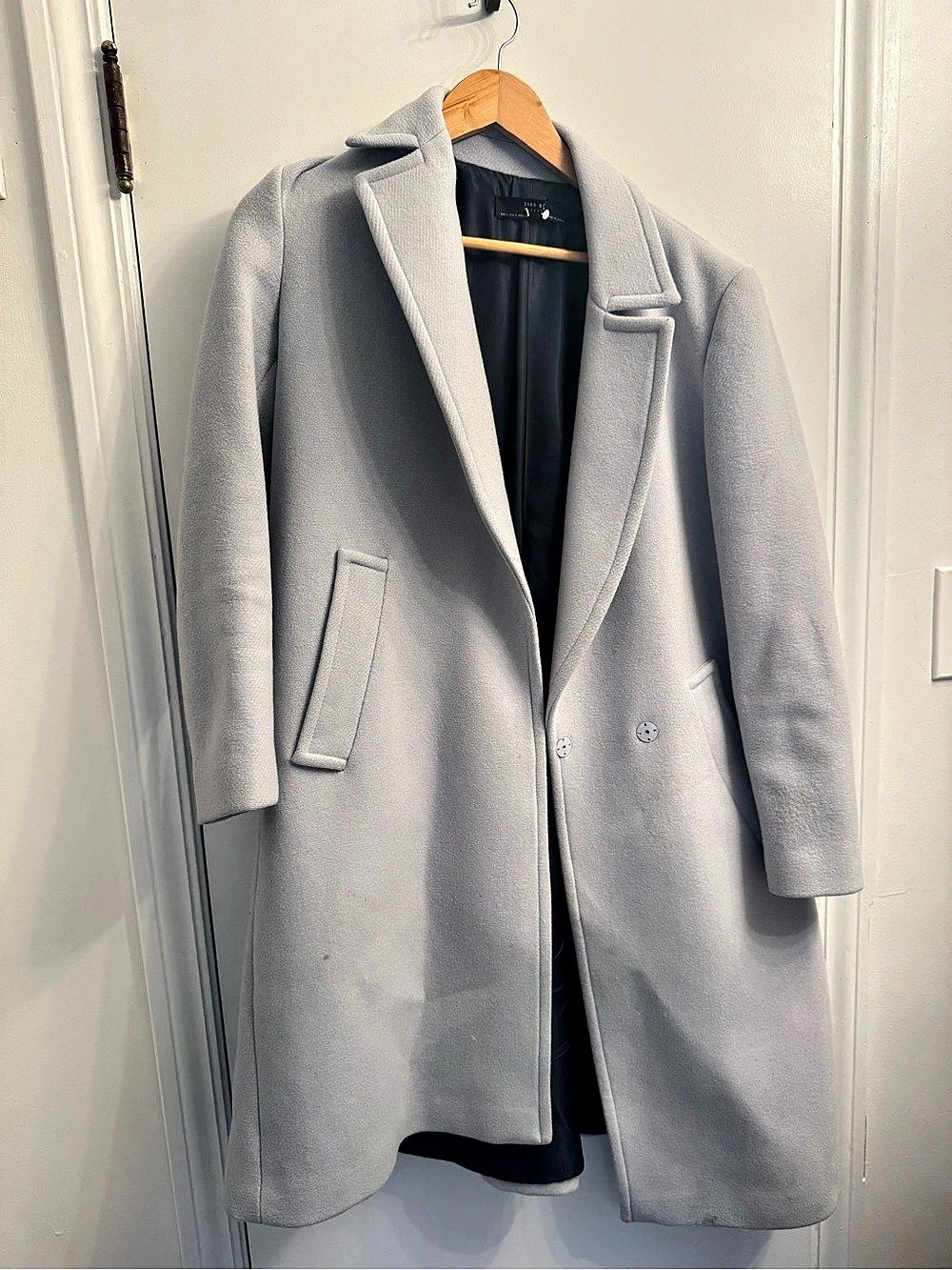 ZARA Gray Coat Size small Like New